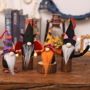 Gnomi di Halloween Ornamenti di Peluche Bambola Gnomo Senza Volto Pipistrello Gatto Ragno Zucca Tema Per Casa Festa Decorazioni Halloween