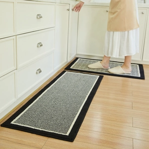 Non-Slip Absorbent Kitchen Mat Polypropylene Striped Floor Rug Washable Runner For Entryway Modern Minimalist Home Decoration