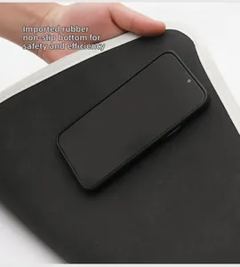 Macro view of imported rubber non-slip backing with anti-skid texture for kitchen mats