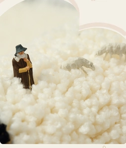 Close-up of soft fluffy plush texture with high water absorption for bathroom mats