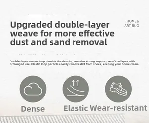 Detail of double-layer woven loop velvet rug showing dust-proof and wear-resistant texture