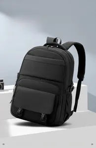 Close-up of ergonomic honeycomb mesh padding and breathable S-shaped straps on backpack