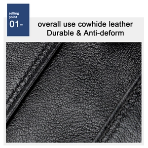 Detail of premium cowhide leather texture with durable double stitching on wallet