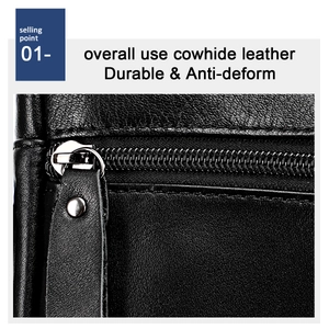 Close-up of premium cowhide leather texture with durable metal zipper and rivet detail