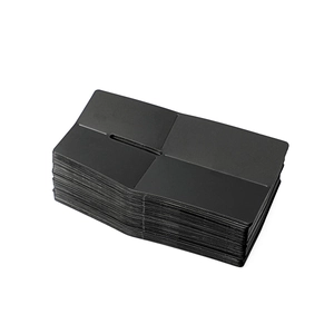 Minimalist Slim Credit Card Holder PVC Anti Theft RFID Blocking Business Matte Black Wallet Case Organizer For Daily Use