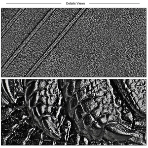 Detailaufnahme von Premium-Ledertexturen mit Krokodilprägung und feiner Nahtführung
