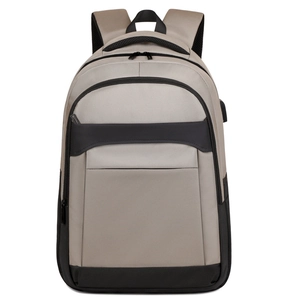 Business Laptop Backpack Oxford Cloth USB Charging Port Water Repellent Large Capacity Travel Commute For Men