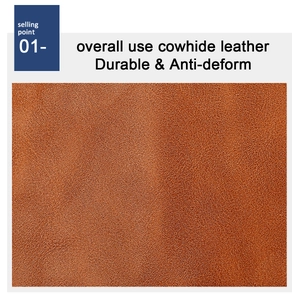 Macro shot of durable brown cowhide leather texture for RFID aluminum card holder
