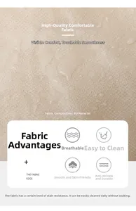 Detailed macro view showing the waterproof and wear-resistant texture of beige PU leather