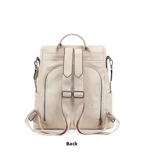Détail de l'arrière du sac à dos avec bretelles réglables et poche zippée antivol