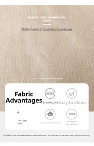 Détail macro de la texture du cuir PU beige résistant à l'eau d'un sac à dos de voyage