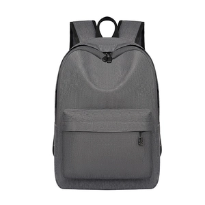 Men Casual Oxford Cloth Backpack Large Capacity Minimalist School Bag Solid Color Water Repellent Travel Laptop Backpack
