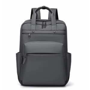 Sac à Dos pour Ordinateur Portable Affaires Unisexe Imperméable Avec Compartiment 15,6 Pouces Couleur Unie Minimaliste