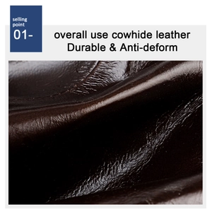 Gros plan sur le cuir de vachette véritable marron foncé durable avec une texture naturelle
