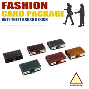 Porte-cartes tendance en six coloris avec mécanisme de protection RFID antivol