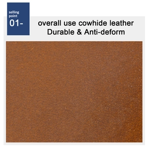 Détail de cuir de vachette marron durable avec une surface texturée anti-déformation