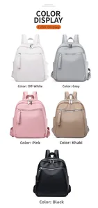 Detailweergave van minimalistische crossbodytassen in vijf kleuren met litchi-textuur PU-leer