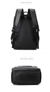 Détails du panneau arrière en maille respirante et de la base renforcée du sac à dos noir