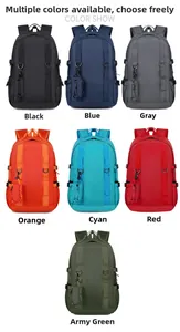 Detailed grid showing seven color options of the waterproof outdoor hiking backpack with sub-bag
