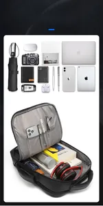 Internal compartments showing laptop sleeve and digital accessory storage layout