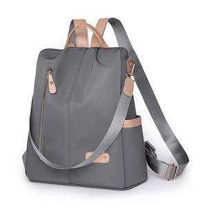 Women Fashion Nylon Backpack Anti-theft Waterproof Large Capacity Casual Travel Bag Urban Minimalist Ladies Rucksack
