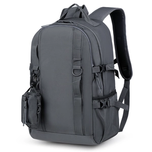 Large Capacity Backpack Oxford Cloth Water Resistant Multi Pocket Travel Daypack With Detachable Pouch Urban Tactical