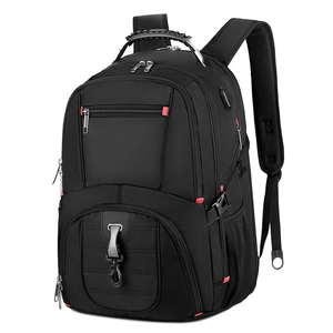 Mochila De Viaje De Negocios De Gran Capacidad Para Hombre Bolsa Para Portátil Impermeable 16 Pulgadas Con Puerto De Carga USB Asa De Cable De Acero Mochila De Oficina