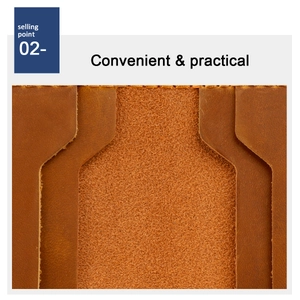 Detailed macro view of crazy horse leather card holder with symmetrical card slots and stitching