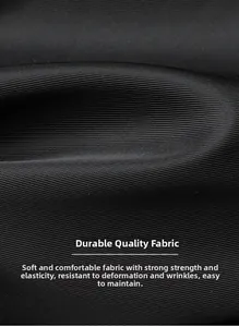 Macro shot of durable black twill fabric showing waterproof texture for backpacks