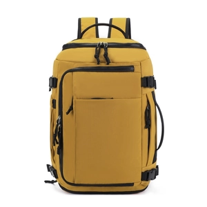 Large Capacity Expandable Travel Backpack Waterproof Nylon Business Laptop Bag With USB Port And Shoe Compartment