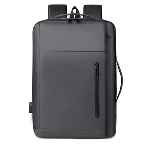 Men Business Backpack Laptop Bag Waterproof Oxford Cloth USB Charging Port Expandable Travel Commute Work Professional