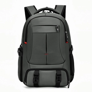 Large Capacity Laptop Backpack Waterproof Oxford Cloth USB Port Shoe Compartment Business Travel Hiking Outdoor