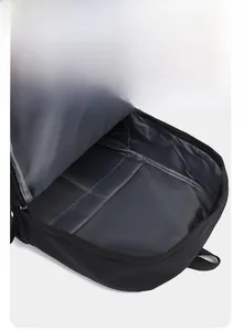 Internal view of the oxford backpack showing padded laptop sleeve and large main compartment