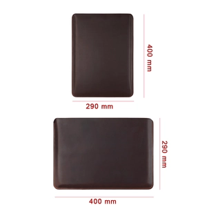 Funda para Portátil de Cuero Genuino Retro Crazy Horse Piel de Vaca Bolsa de Negocios para Macbook Pro 16 Pulgadas Cubierta