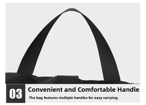 Close-up of the black honeycomb textured fabric and durable carry handle on the backpack