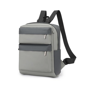 Lightweight two-tone gray sports backpack with adjustable straps for outdoor travel