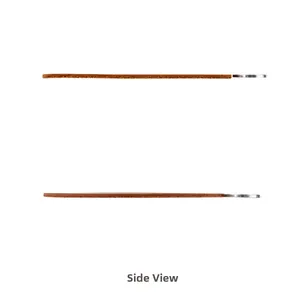 Side view showing the slim profile and leather texture of the heat resistant table mat