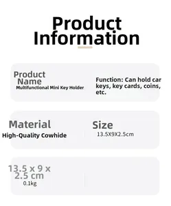 Produktdetails zum Echtleder-Münzbeutel mit Maßen 13,5x9x2,5cm und Materialinfos