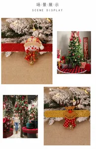 Vues détaillées de bracelets de Noël festifs avec motifs peluches de renne et bonhomme de neige