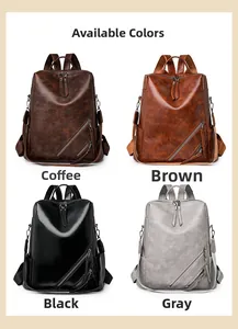 Detailed comparison showing four colors of checkered large capacity travel backpacks