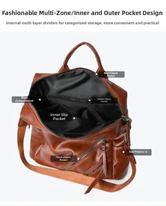 Internal compartments of the checkered backpack showing multiple storage pockets and layout