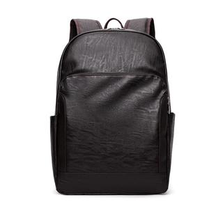 Sac À Dos Business Homme Cuir PU Texture Litchi Imperméable Grande Capacity Ordinateur Voyage Mode