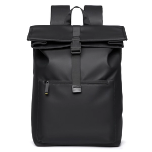 Sac À Dos Minimaliste Urbain Roll Top Étanche Grande Capacité Sac Ordinateur Pour Voyages Affaires Travail Unisexe