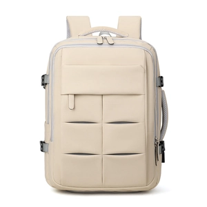 Zaino Business di Grande Capacità Tessuto Oxford Porta di Ricarica USB Per Laptop 15.6 Borsa da Viaggio Espandibile Separazione Secco Umido Scomparto Scarpe Unisex
