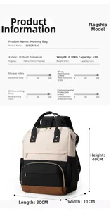 Spécifications de taille et tableau des matériaux pour le sac à dos étanche de 23 litres