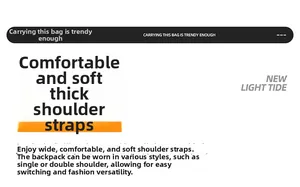 Detail of thick padded shoulder straps on a minimalist laptop backpack for comfort