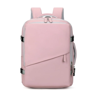 Rosa wasserdichter Business-Laptop-Rucksack mit großem Fassungsvermögen und Design