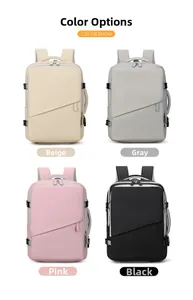 Business-Laptop-Rucksack in den Farben Beige, Grau, Rosa und Schwarz für Reise und Arbeit