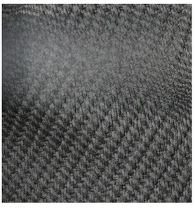 Close-up of wear-resistant woven PU leather fabric with a natural pebbled texture