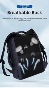 Ergonomic breathable backpack back panel with honeycomb mesh for heat dissipation